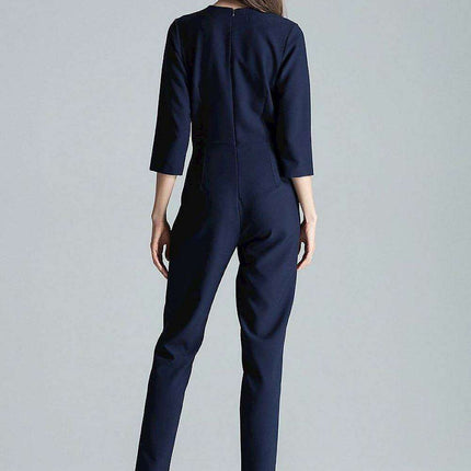 Stylish Printed Jumpsuit with Sophisticated Wrap Neckline and Fitted Waist - Très Elite