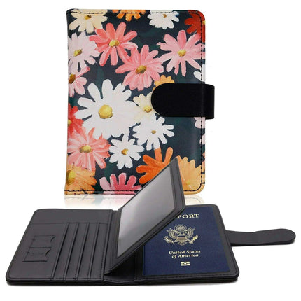 Stylish RFID-Blocking Passport Holder with Card Organizer for Travelers..