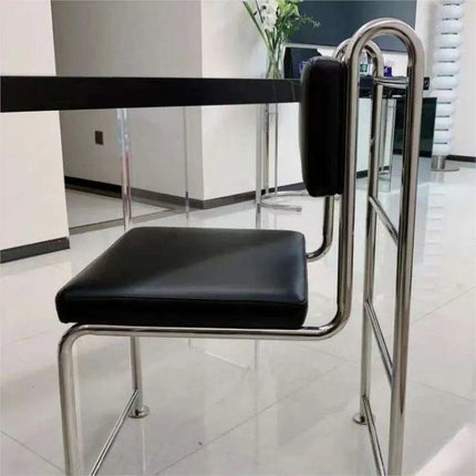 Stylish Retro Stainless Steel Lounge Chair - Très Elite