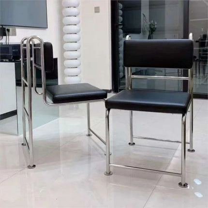 Stylish Retro Stainless Steel Lounge Chair - Très Elite