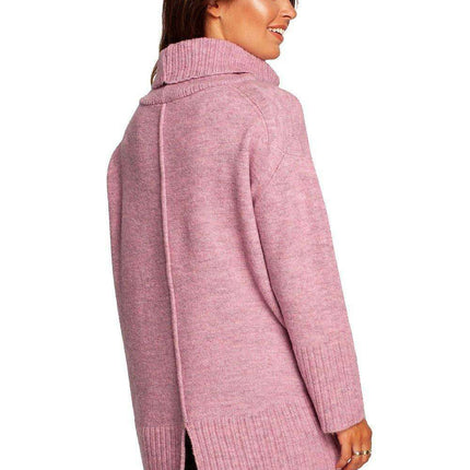 Stylish Ribbed Turtleneck Knit Jumper - Très Elite