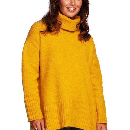 Stylish Ribbed Turtleneck Knit Jumper - Très Elite