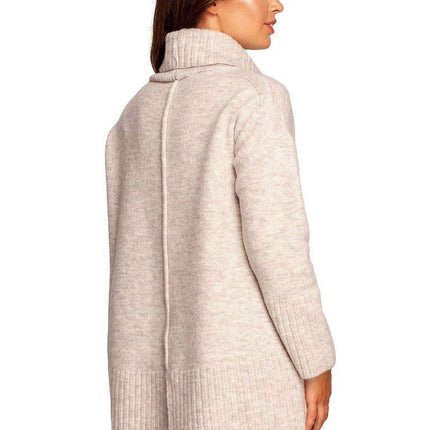 Stylish Ribbed Turtleneck Knit Jumper - Très Elite