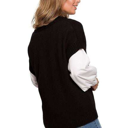 Stylish Sleeveless Knit Blouse for Effortless Office Elegance - Très Elite