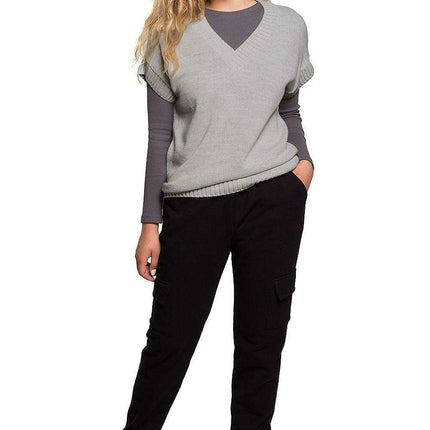Stylish Sleeveless Knit Blouse for Effortless Office Elegance - Très Elite