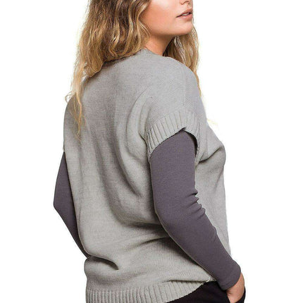 Stylish Sleeveless Knit Blouse for Effortless Office Elegance - Très Elite