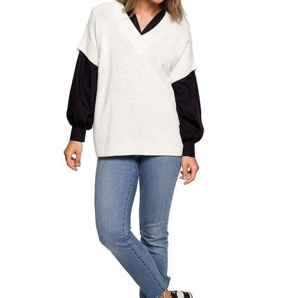 Stylish Sleeveless Knit Blouse for Effortless Office Elegance - Très Elite