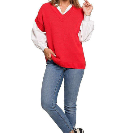 Stylish Sleeveless Knit Blouse for Effortless Office Elegance - Très Elite