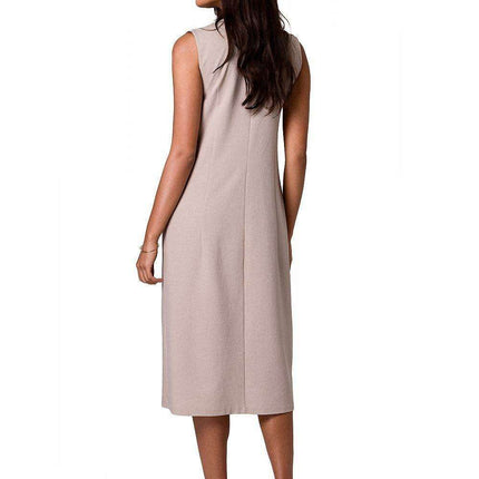 Stylish Sleeveless Summer Button-Up Dress - Très Elite