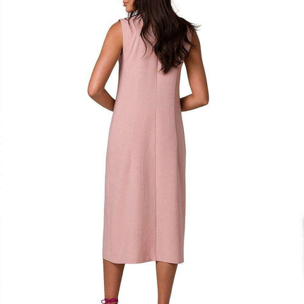 Stylish Sleeveless Summer Button-Up Dress - Très Elite