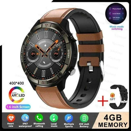 Stylish Smartwatch with HD AMOLED Screen, Bluetooth Calling, Health Monitoring & Huawei True Wireless Earbuds - Très Elite