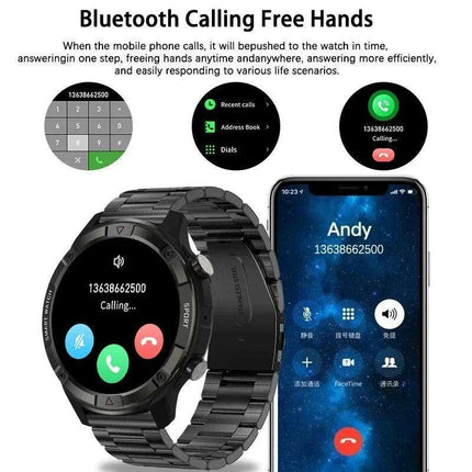 Stylish Smartwatch with HD AMOLED Screen, Bluetooth Calling, Health Monitoring & Huawei True Wireless Earbuds - Très Elite
