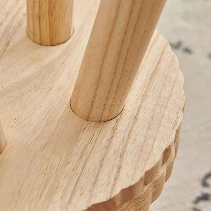 Stylish Solid Wood Children's Cookie Bench - Versatile Low Stool for Home and Play Areas - Très Elite