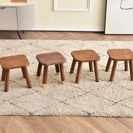 Stylish Solid Wood Stool - Versatile Seating Solution for All Ages - Très Elite