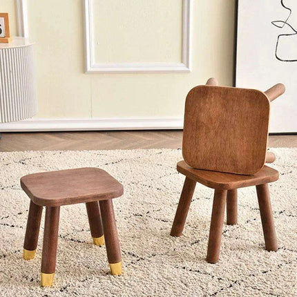 Stylish Solid Wood Stool - Versatile Seating Solution for All Ages - Très Elite