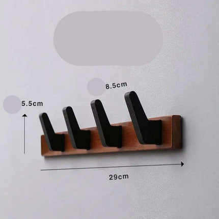 Stylish Solid Wood Wall-Mounted Coat Rack for Chic Home Organization - Très Elite