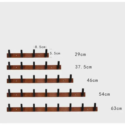 Stylish Solid Wood Wall-Mounted Coat Rack for Chic Home Organization - Très Elite
