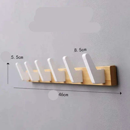 Stylish Solid Wood Wall-Mounted Coat Rack for Chic Home Organization - Très Elite