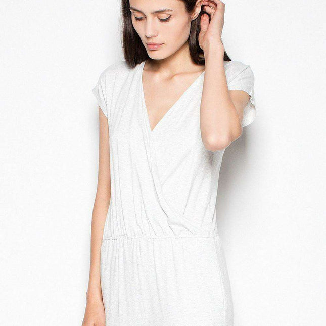 Stylish Sporty Jumpsuit with Elegant Envelope Neckline and Adjustable Fit