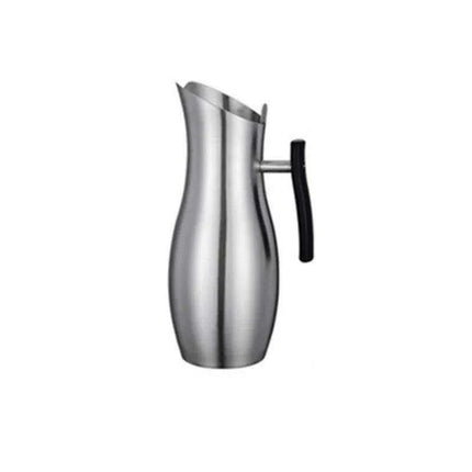 Stylish Stainless Steel Beverage Pitcher with Ice Guard and Divided Wine Insert - High Quality and Fast Shipping - Très Elite