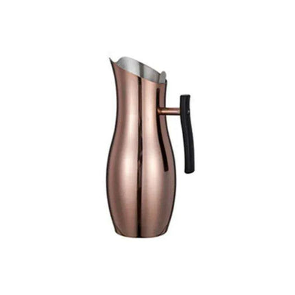 Stylish Stainless Steel Beverage Pitcher with Ice Guard and Divided Wine Insert - High Quality and Fast Shipping - Très Elite