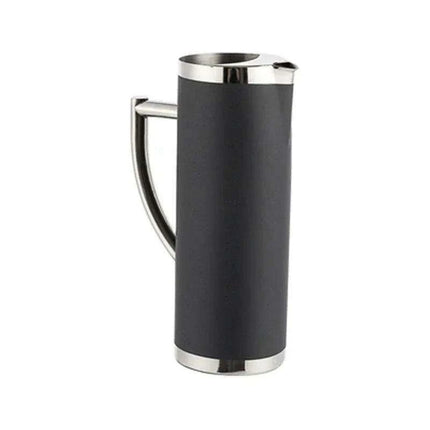 Stylish Stainless Steel Beverage Pitcher with Ice Guard and Divided Wine Insert - High Quality and Fast Shipping - Très Elite