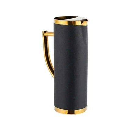 Stylish Stainless Steel Beverage Pitcher with Ice Guard and Divided Wine Insert - High Quality and Fast Shipping - Très Elite