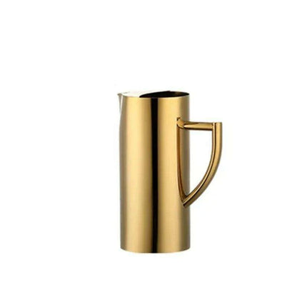 Stylish Stainless Steel Beverage Pitcher with Ice Guard and Divided Wine Insert - High Quality and Fast Shipping - Très Elite