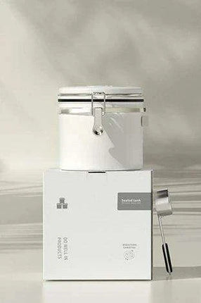 Stylish Stainless Steel Coffee Bean Canister with Date Tracker and Carbon Release Valve..