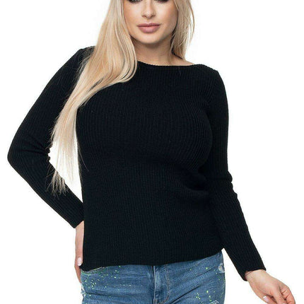 Stylish Striped Boat Neck Sweater - Très Elite