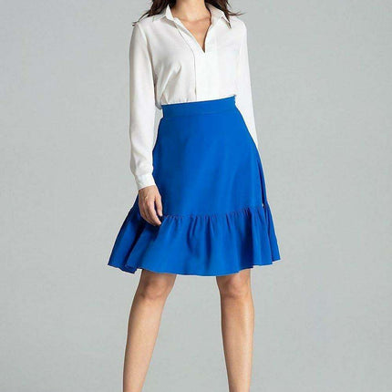 Stylish Striped Flared Skirt with Frill Detail - Très Elite
