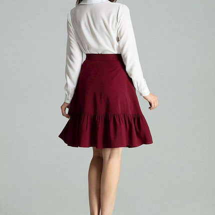 Stylish Striped Flared Skirt with Frill Detail - Très Elite