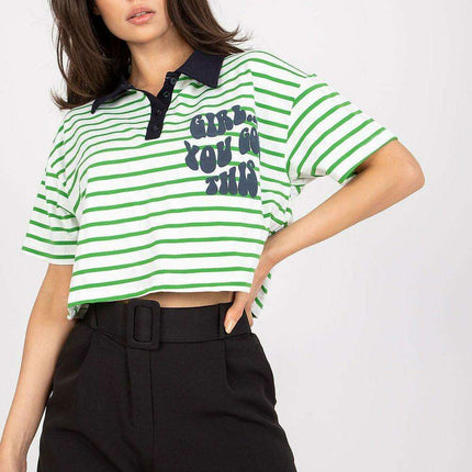 Stylish Striped Polo Tee - Très Elite