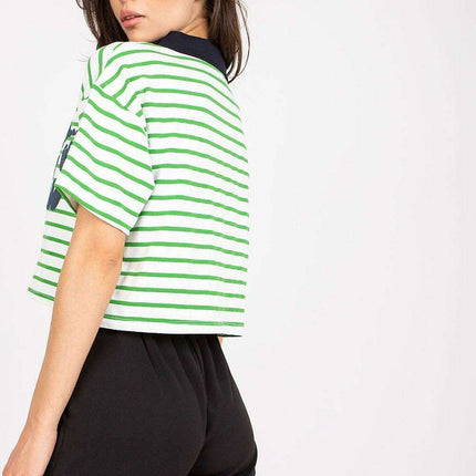Stylish Striped Polo Tee - Très Elite