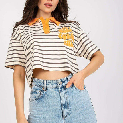 Stylish Striped Polo Tee - Très Elite
