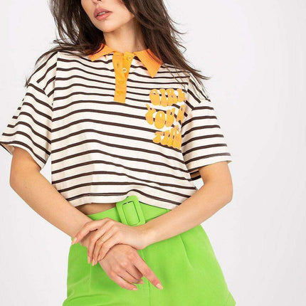 Stylish Striped Polo Tee - Très Elite
