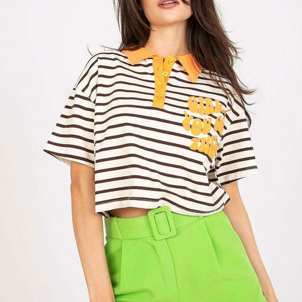 Stylish Striped Polo Tee - Très Elite