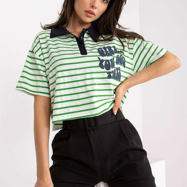 Stylish Striped Polo Tee