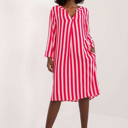 Stylish Striped Viscose Casual Dress