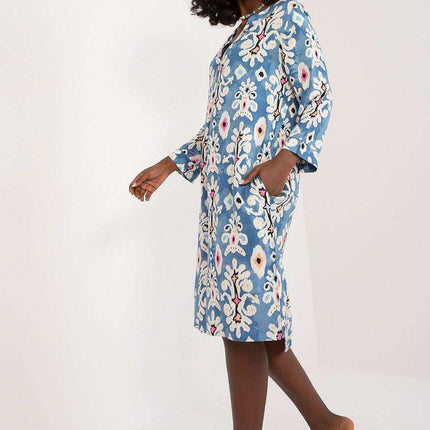 Stylish Striped Viscose Casual Dress - Très Elite