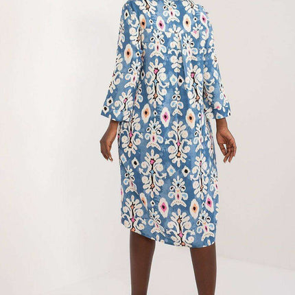 Stylish Striped Viscose Casual Dress - Très Elite