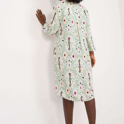 Stylish Striped Viscose Casual Dress - Très Elite