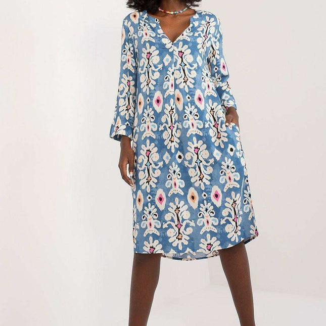 Stylish Striped Viscose Casual Dress