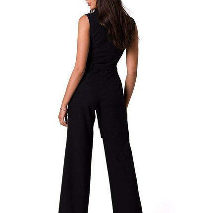 Stylish Summer Sleeveless Jumpsuit with Adjustable Waist Tie - Très Elite