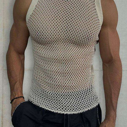 Stylish Summer Sleeveless Knit Vest for Men - Ultimate Casual Comfort - Très Elite