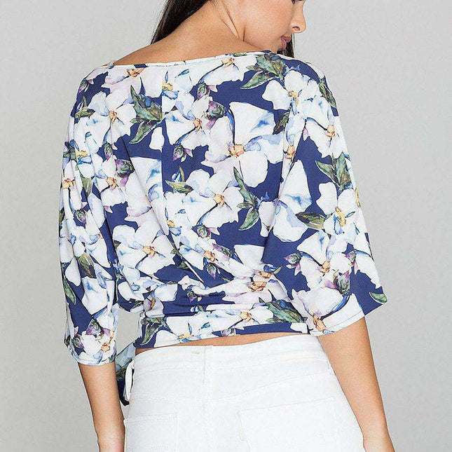 Stylish Summer Tie-Waist Blouse