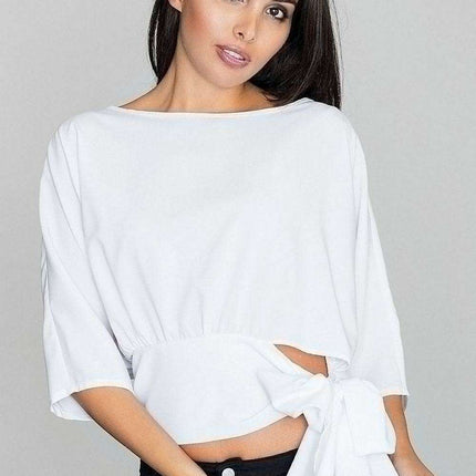 Stylish Summer Tie-Waist Blouse - Très Elite