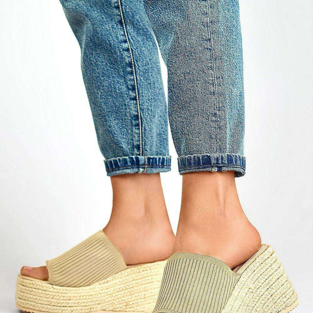 Stylish Sustainable Platform Flip-Flops