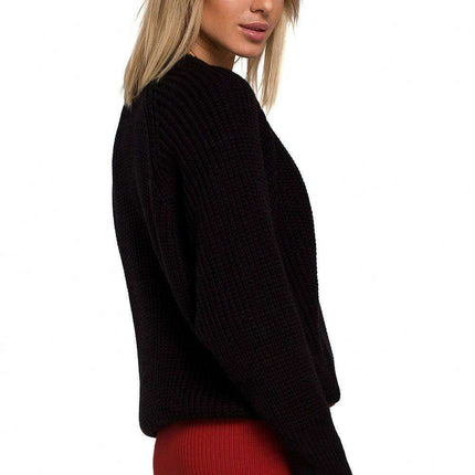 Stylish Textured Knit Pullover - Très Elite