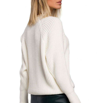 Stylish Textured Knit Pullover - Très Elite
